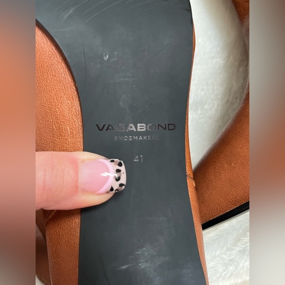 Vagabond Tall Leather Boots Pointed Toe High Heel Brown Size 11 / 41 - Picture 13 of 16